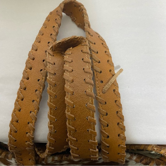 Myra Crossbody HairOn Cow Hide Leather Bag Hobo - Picture 6 of 6